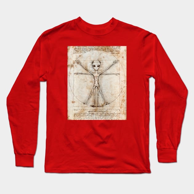 Vitruvian alien Long Sleeve T-Shirt by circlestances